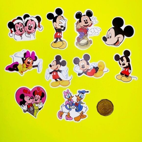 3/$20 Brand New 10x Disney Mickey Mouse Waterproof Stickers #1 - Picture 1 of 1